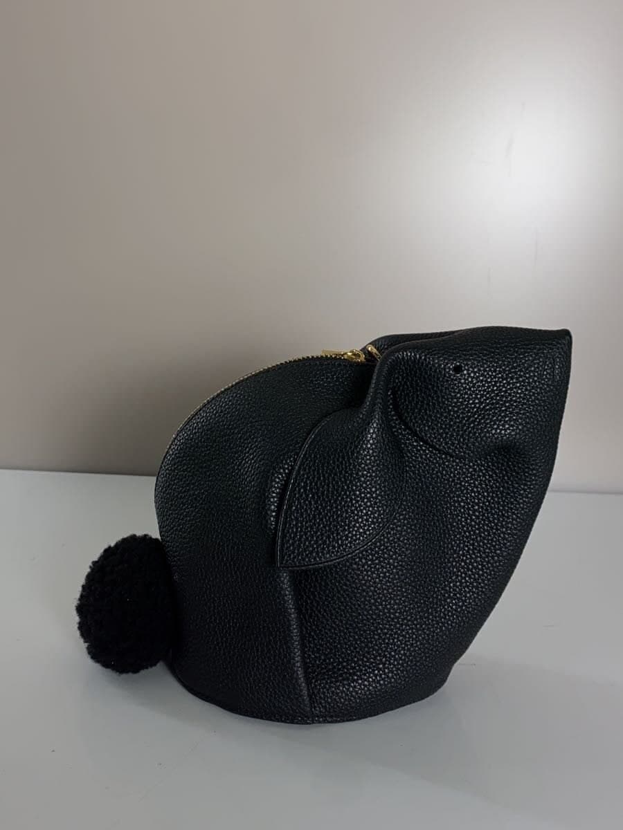 LOEWEBUNNY MINI BAG Shoulder Bag Leather BLK 199.12.T35 3