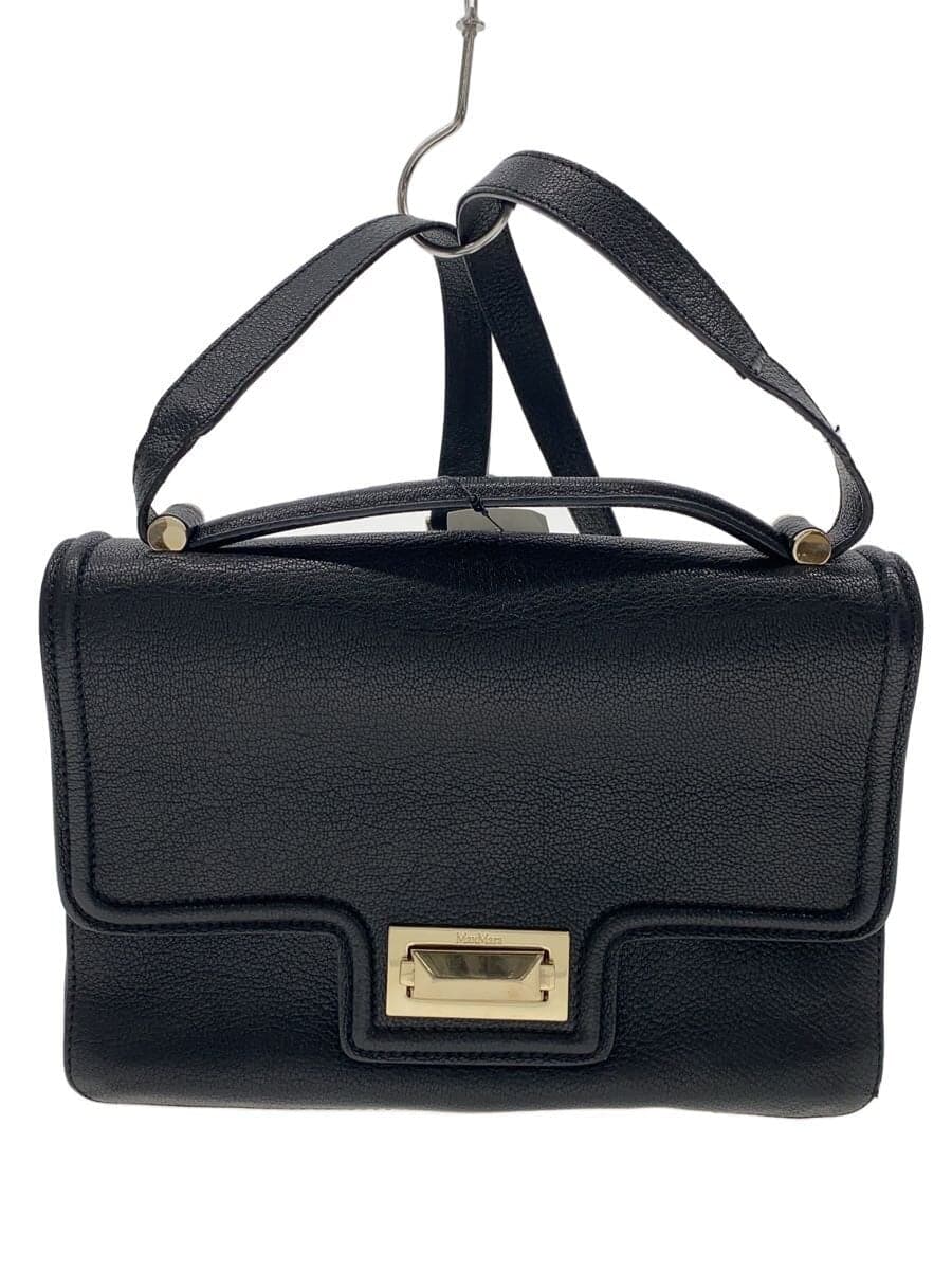 MAX MARA shoulder bag leather BLK