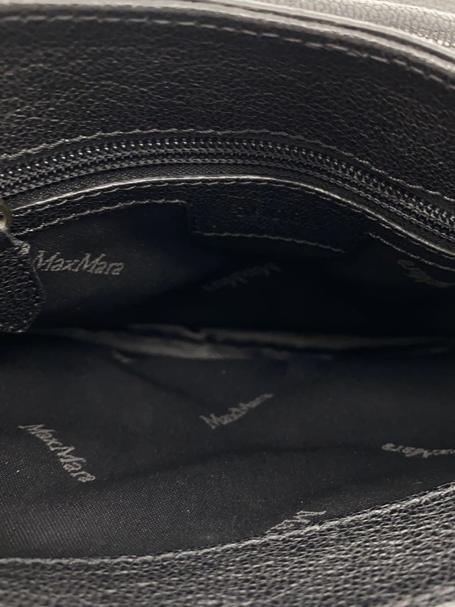 MAX MARA shoulder bag leather BLK 6