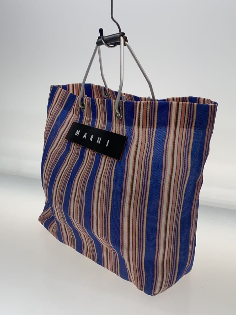 MARNI tote bag -- multicolor stripe flower cafe 2