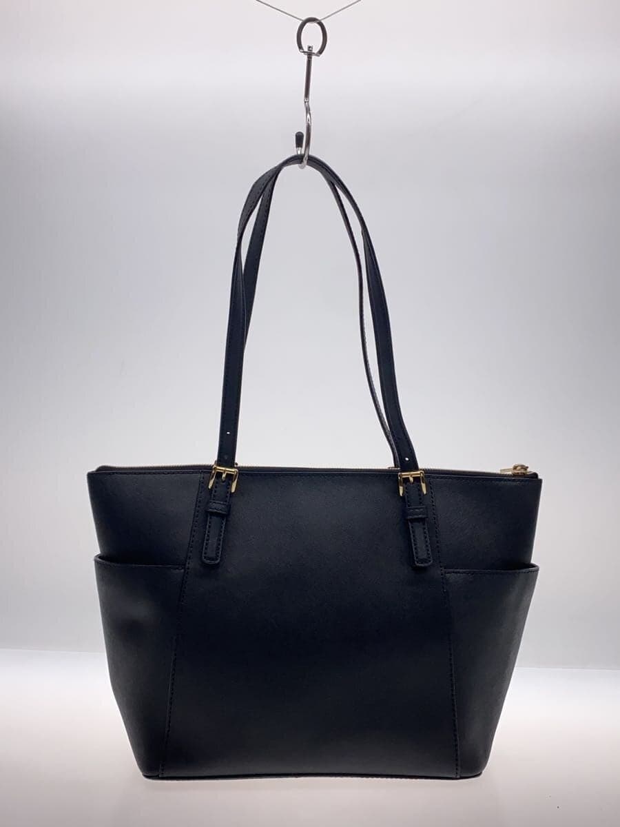 MICHAEL KORS tote bag leather black plain 3