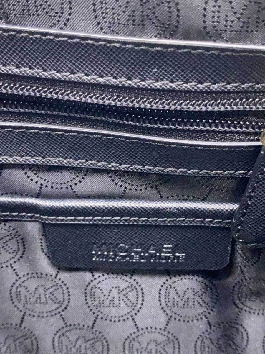 MICHAEL KORS tote bag leather black plain 5