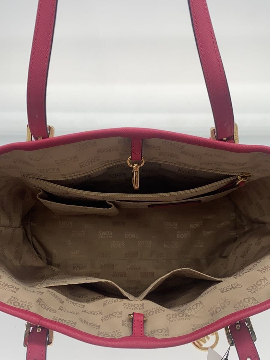 MICHAEL KORS handbag leather WHT floral pattern 6