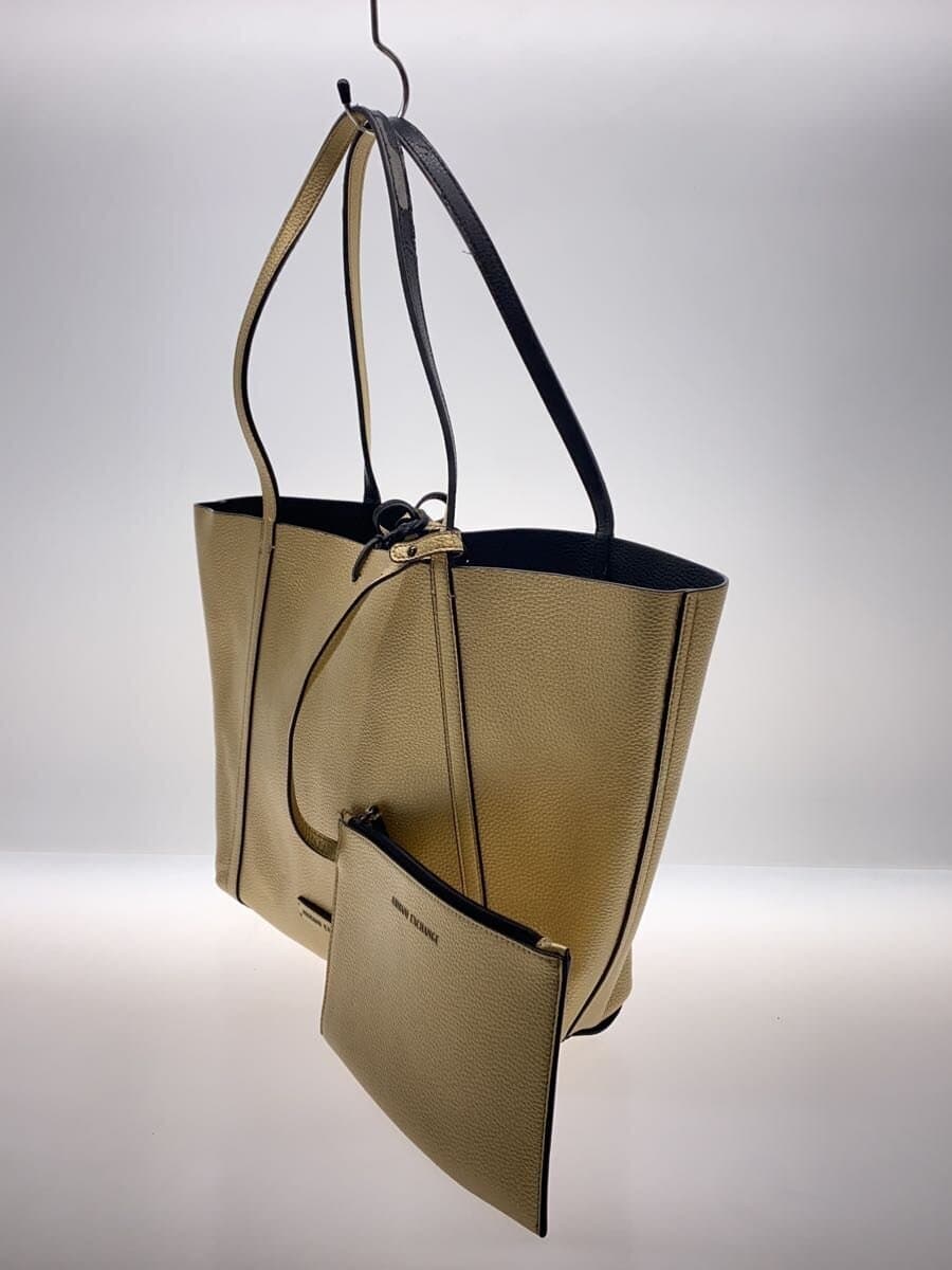ARMANI EXCHANGE tote bag faux leather GLD 2