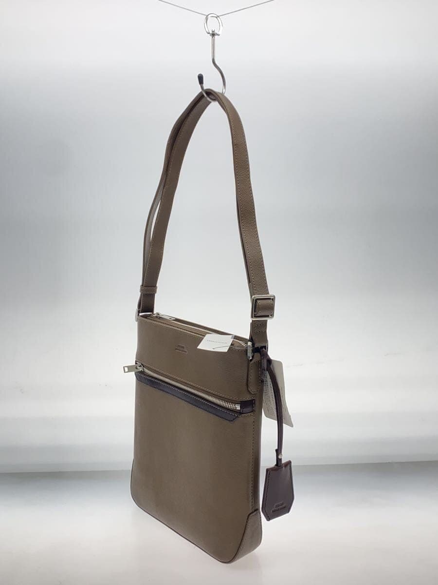 SEEKER Shoulder Bag Leather BRW Plain 2