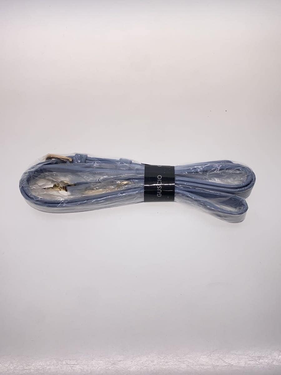 GUSCIO Shoulder Bag Leather Blue 7