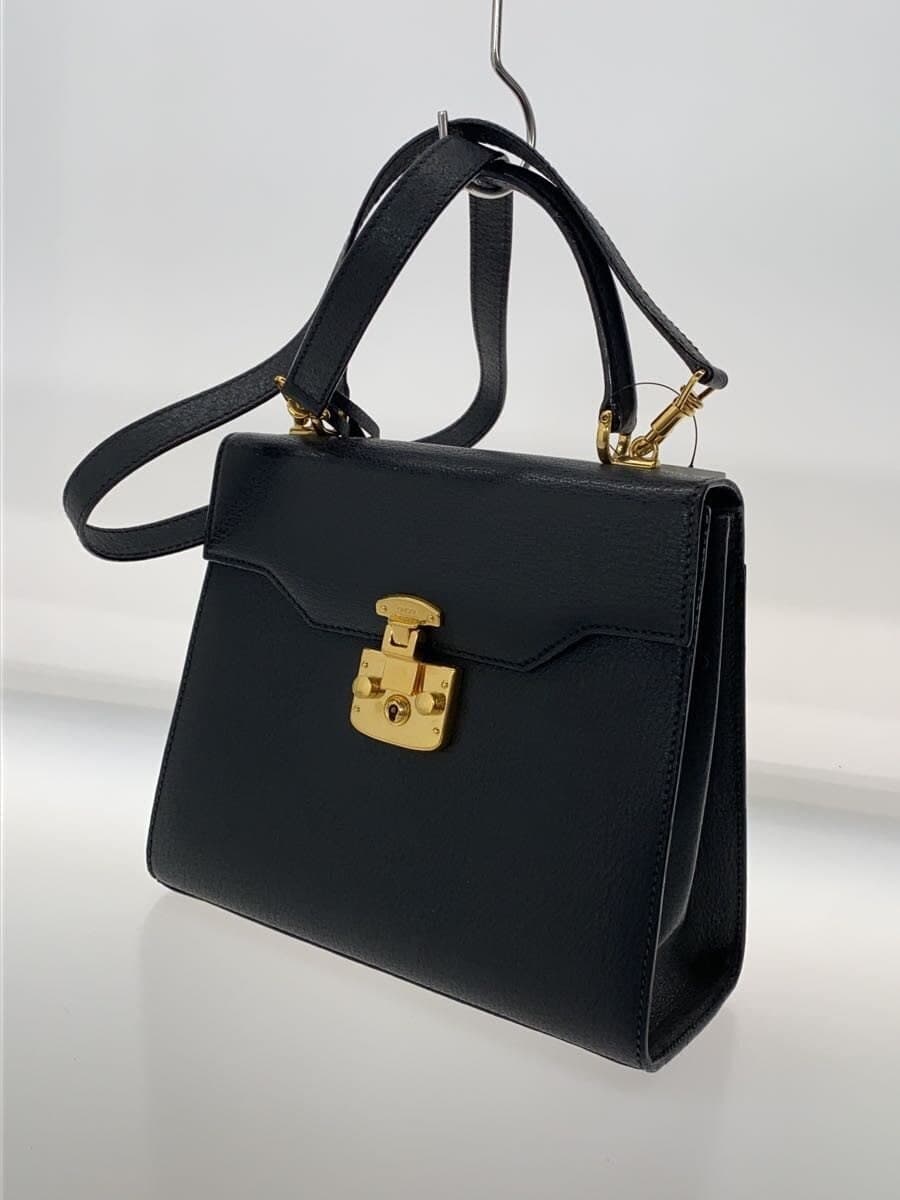 GUCCI Handbag_Ladies Lock BLK Solid 2