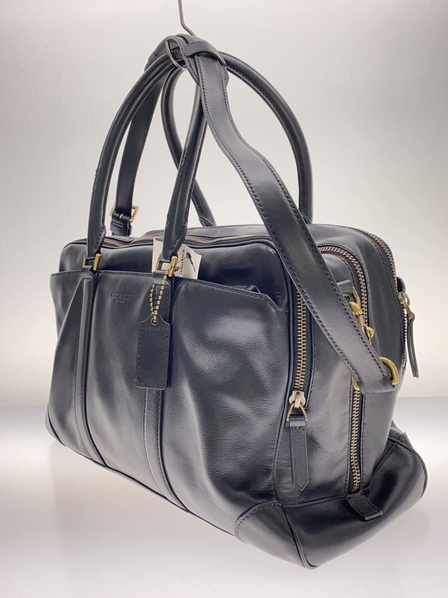 COACH Boston Bag Leather Black 71401 2