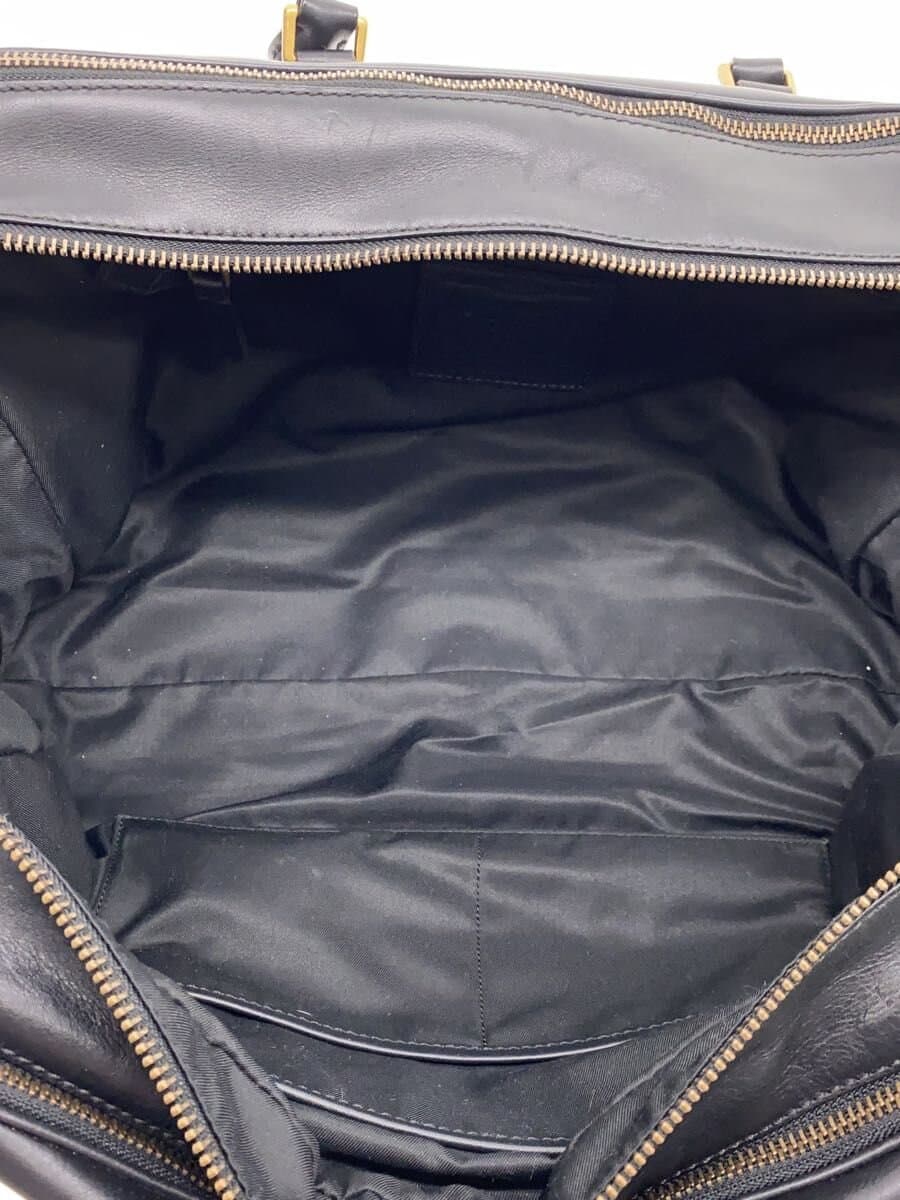 COACH Boston Bag Leather Black 71401 6