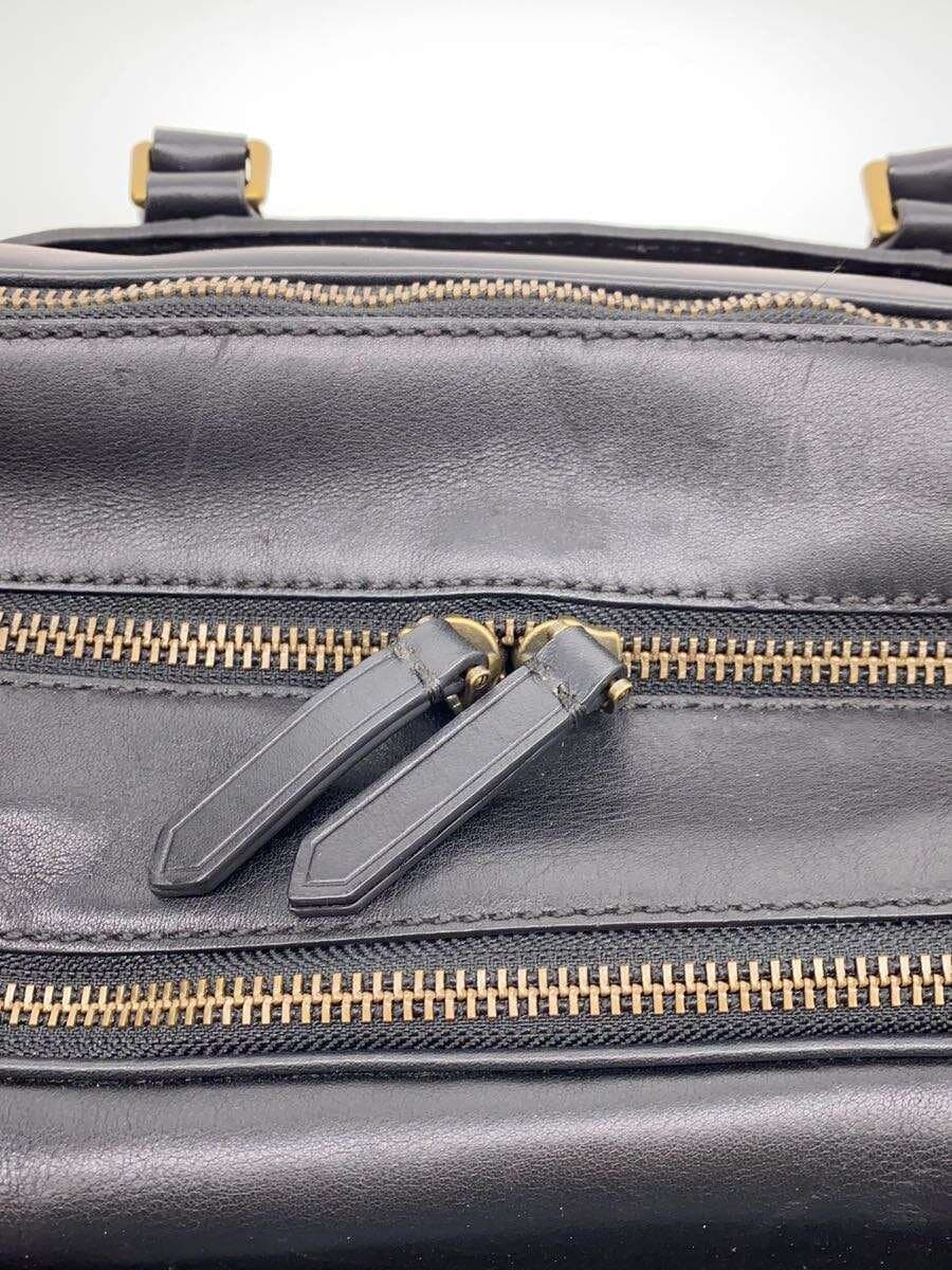 COACH Boston Bag Leather Black 71401 7
