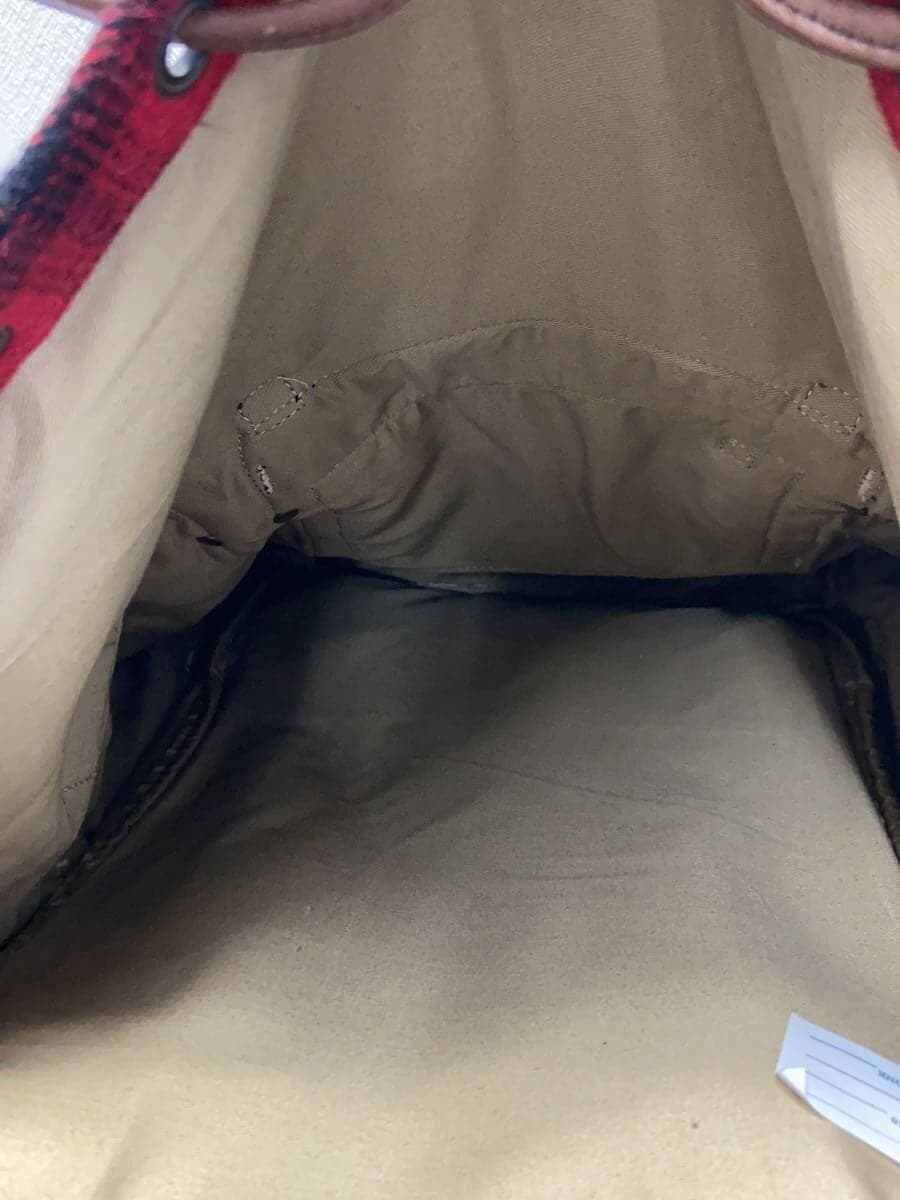 L.L.Bean Backpack Wool RED All-over pattern 6