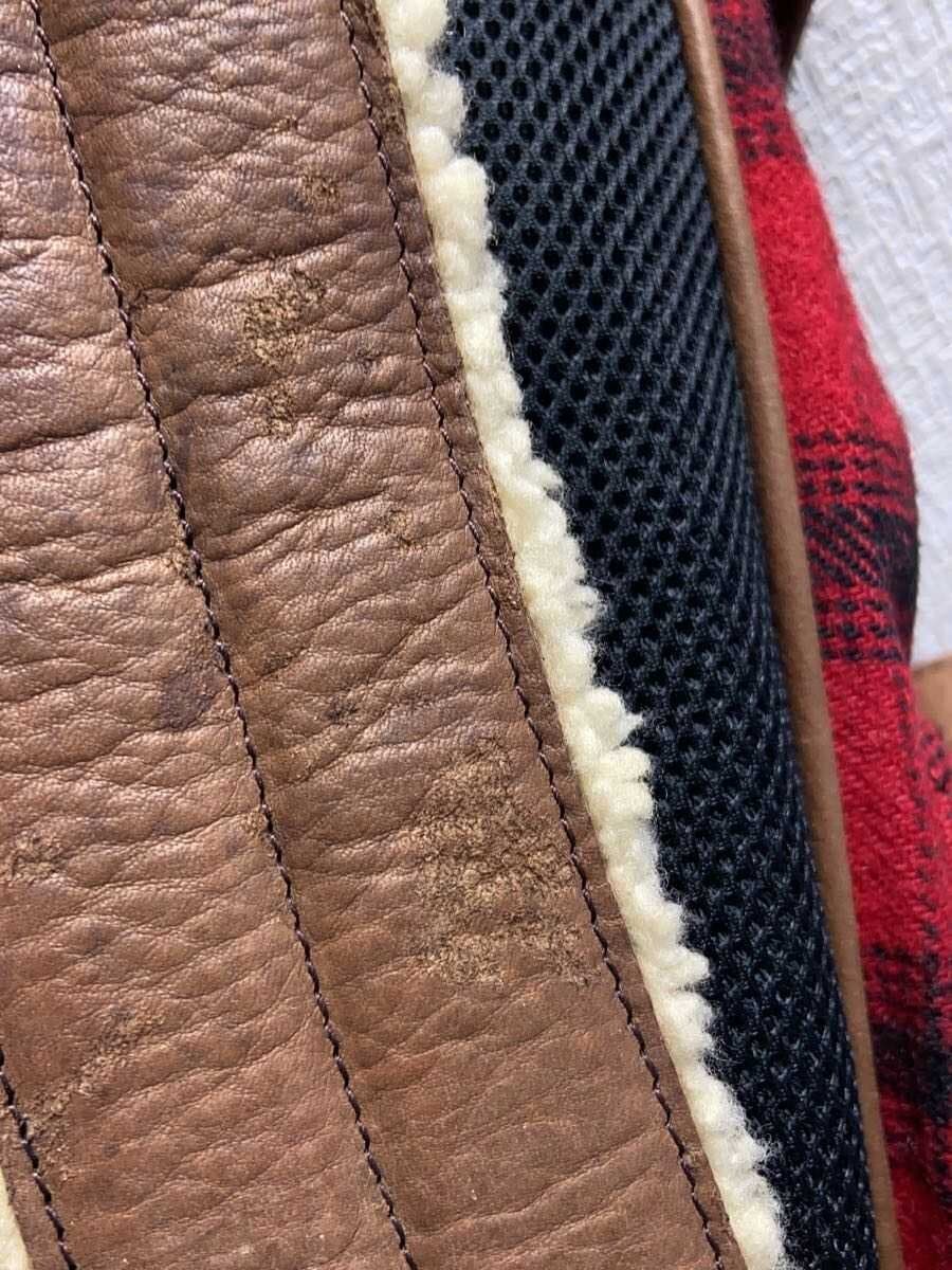 L.L.Bean Backpack Wool RED All-over pattern 9