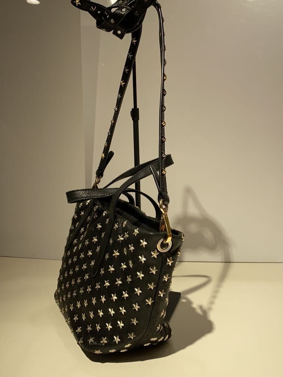 JIMMY CHOO Shoulder Bag Leather BLK 2