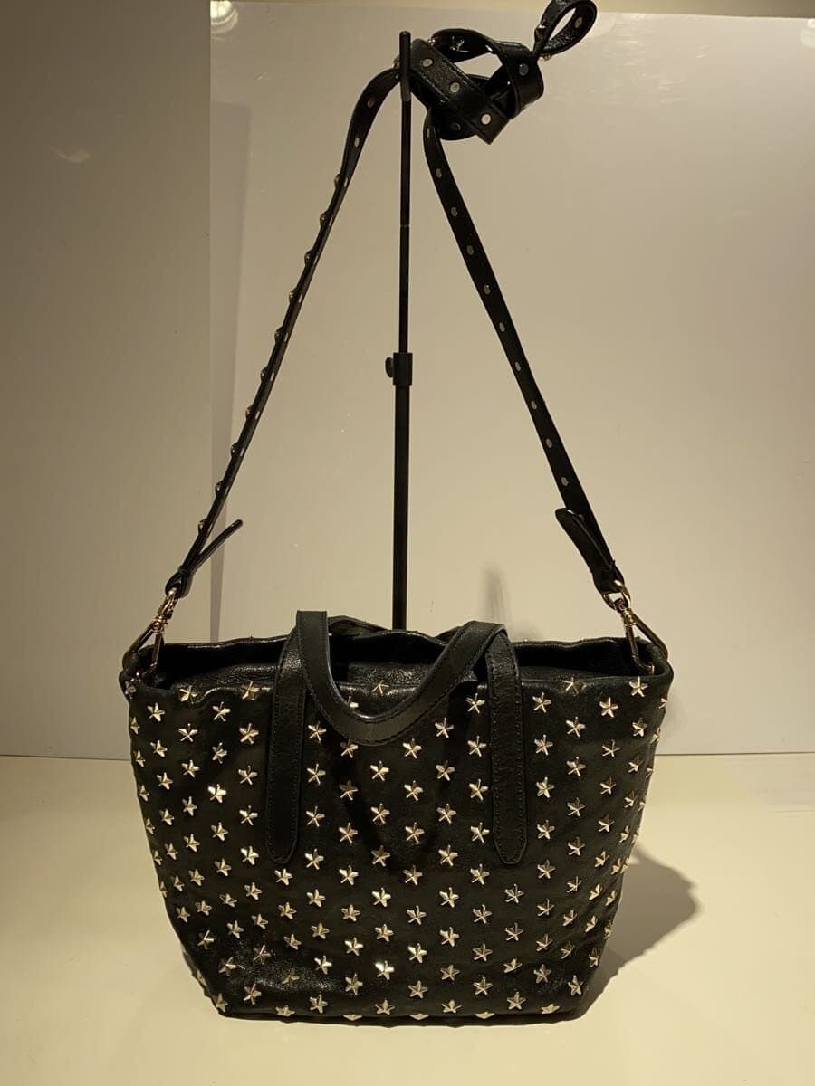 JIMMY CHOO Shoulder Bag Leather BLK 3