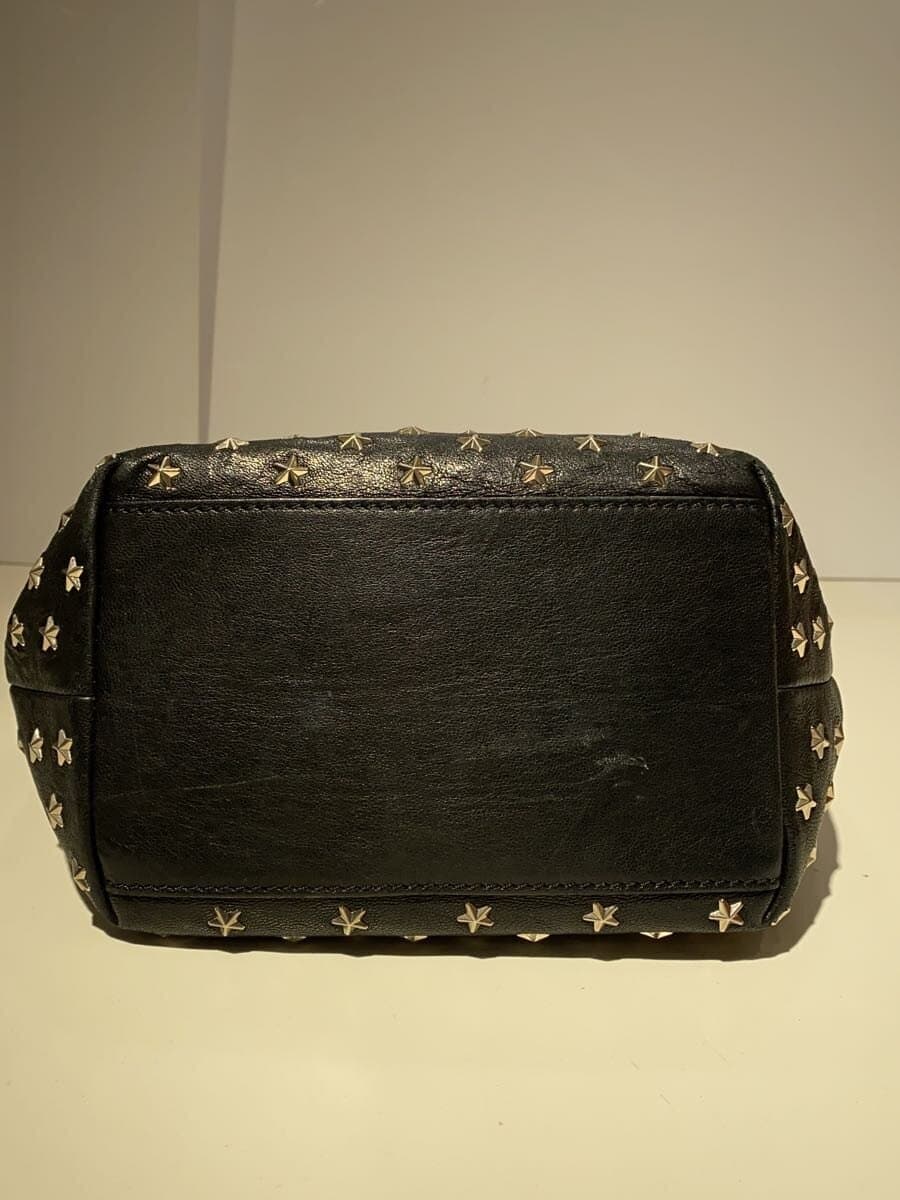 JIMMY CHOO Shoulder Bag Leather BLK 4