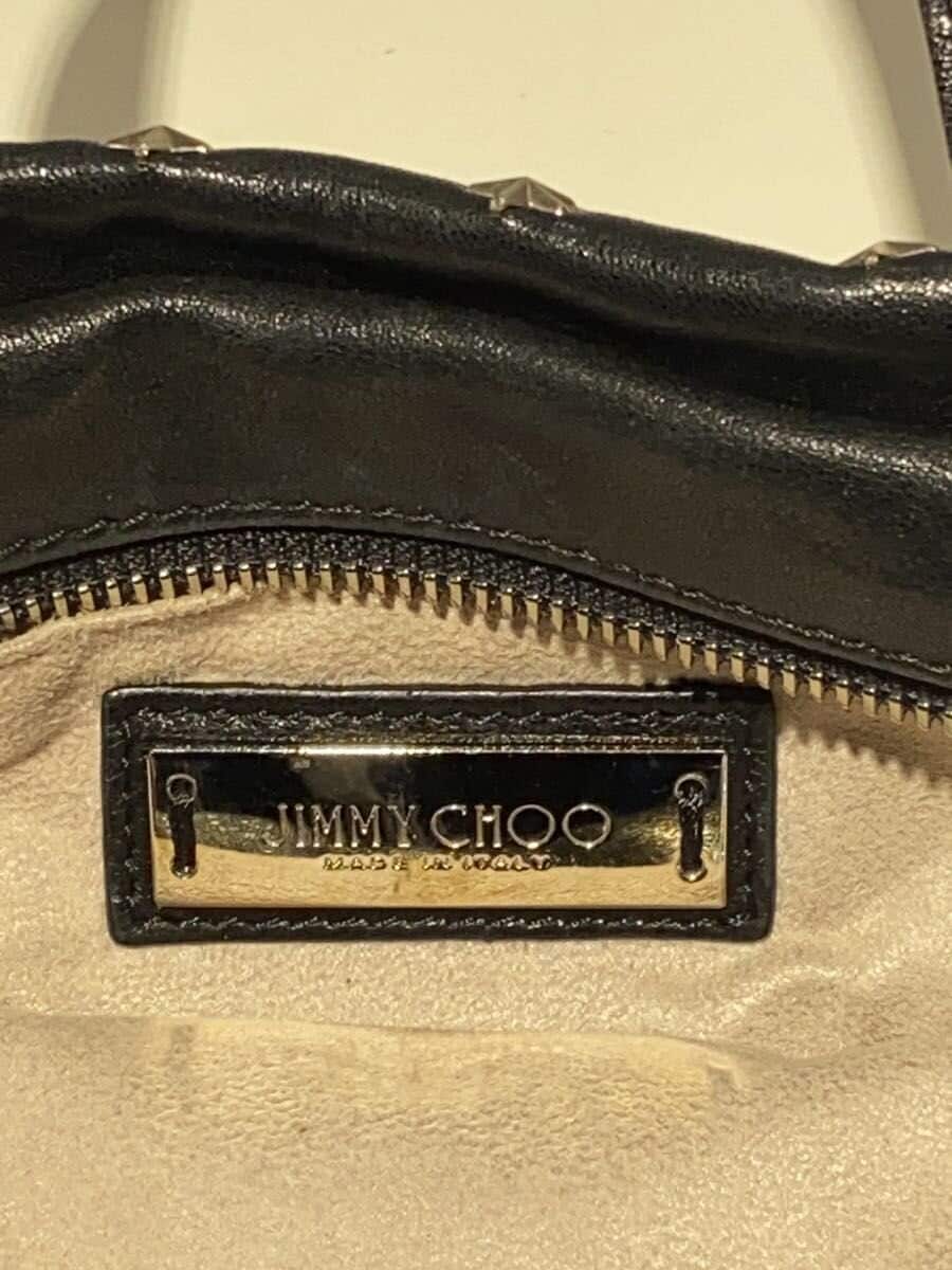 JIMMY CHOO Shoulder Bag Leather BLK 5