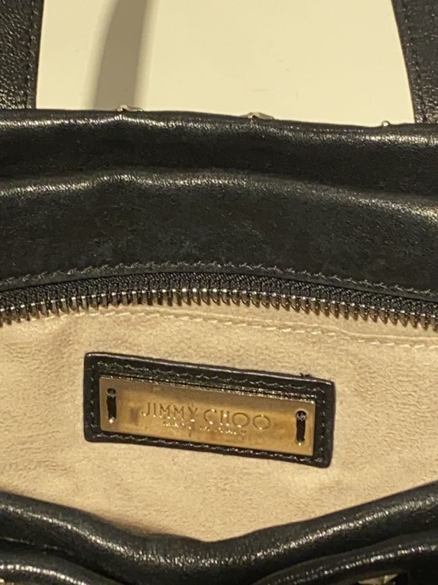 JIMMY CHOO Shoulder Bag Leather BLK 6