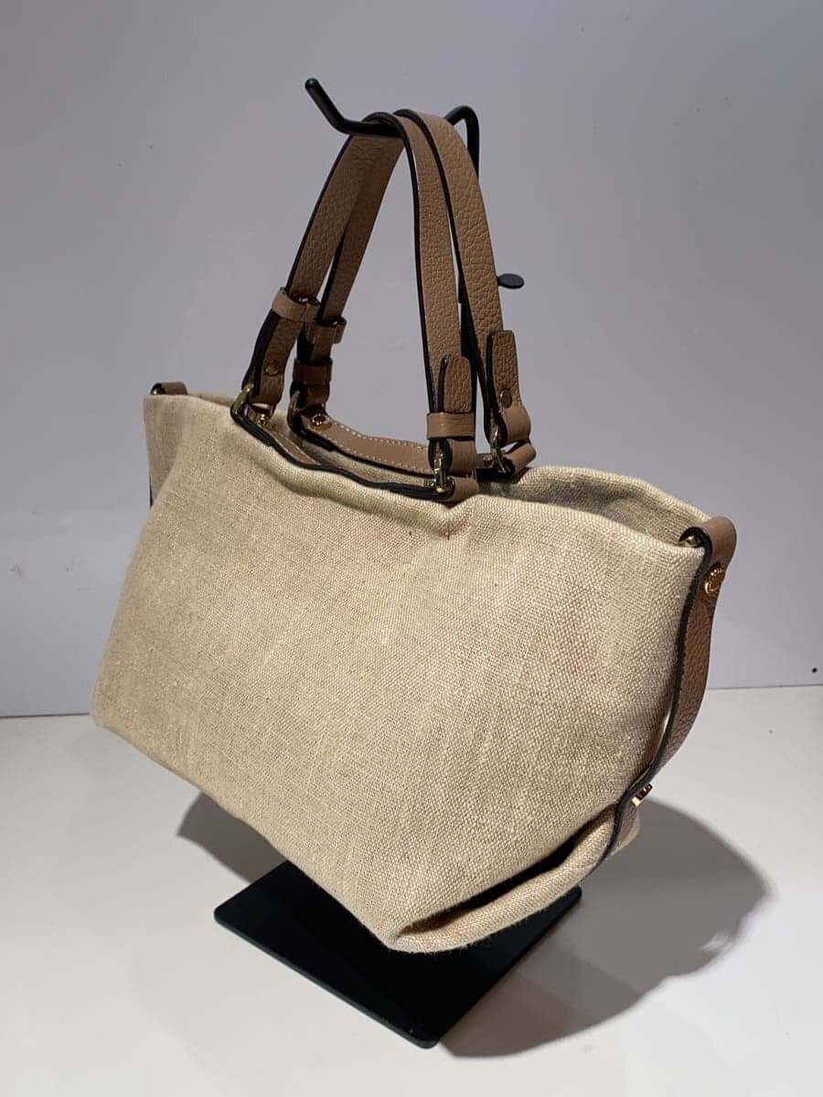 LORISTELLA Handbag Canvas BEG 2