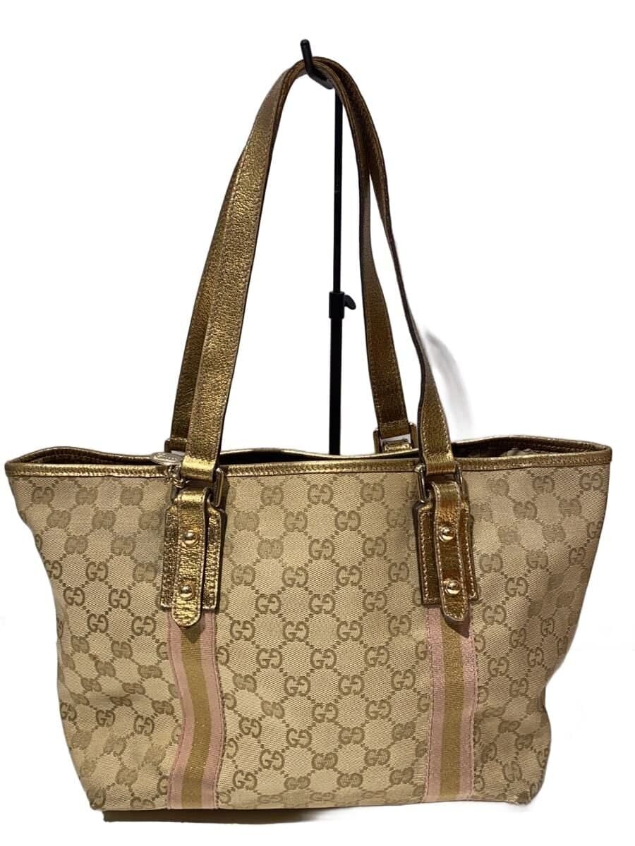 GUCCI Handbag BEG All Over Pattern 467891