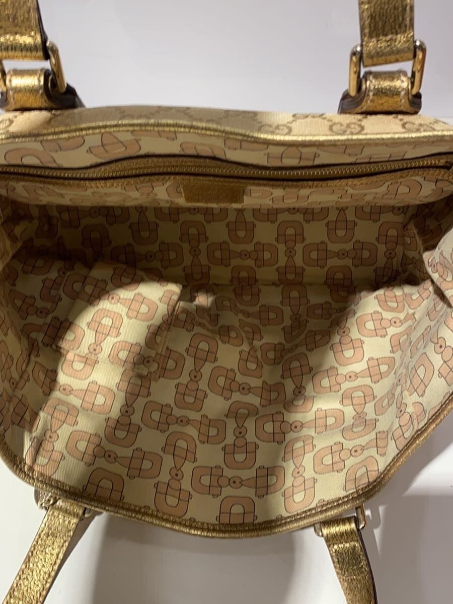 GUCCI Handbag BEG All Over Pattern 467891 6