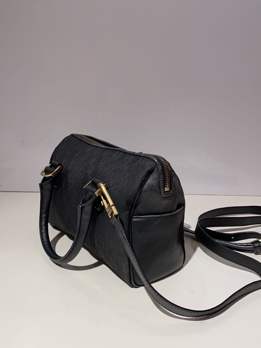 BOTTEGA VENETA Monogram Mini Boston Shoulder Bag BLK 2