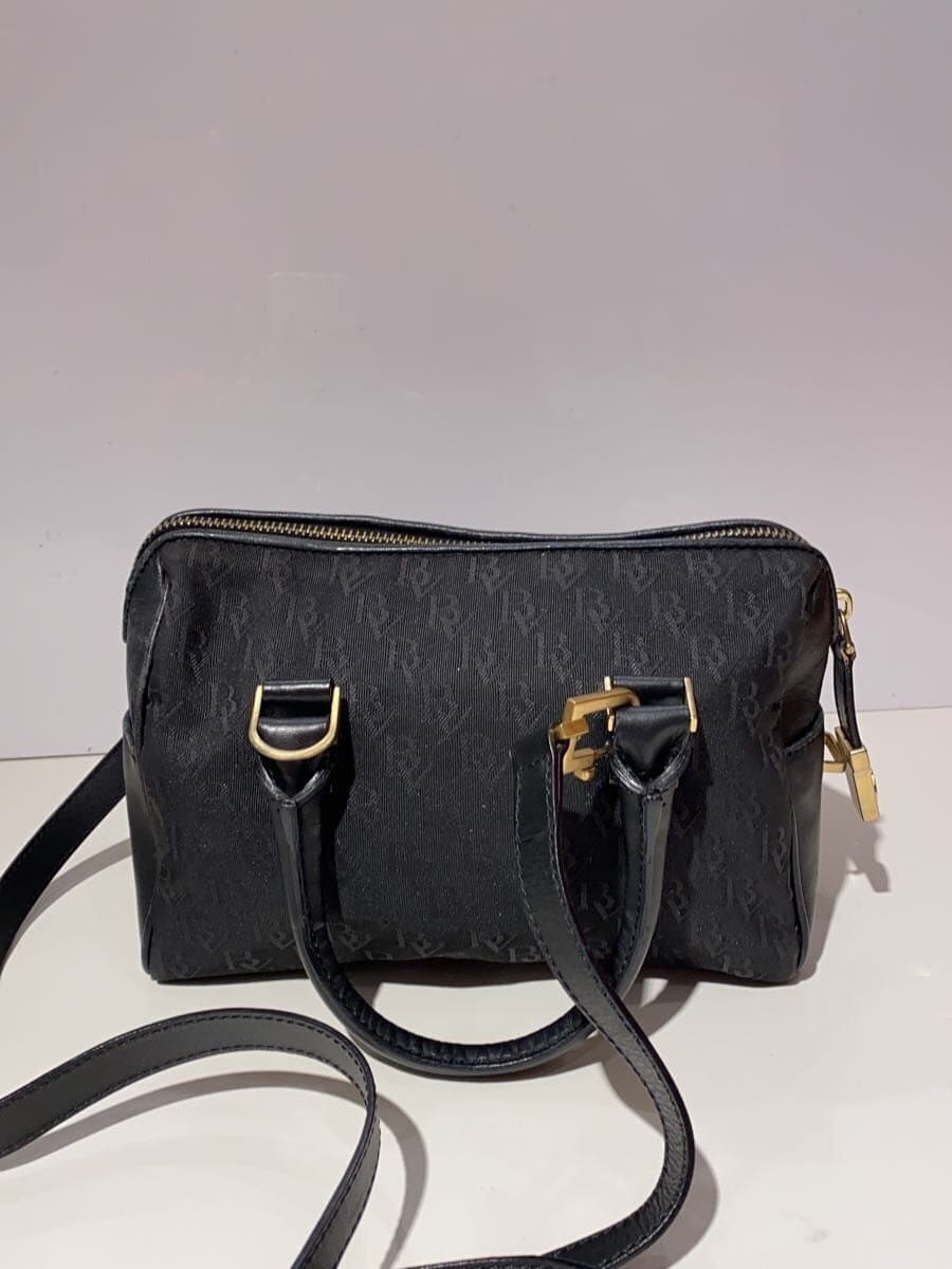 BOTTEGA VENETA Monogram Mini Boston Shoulder Bag BLK 3