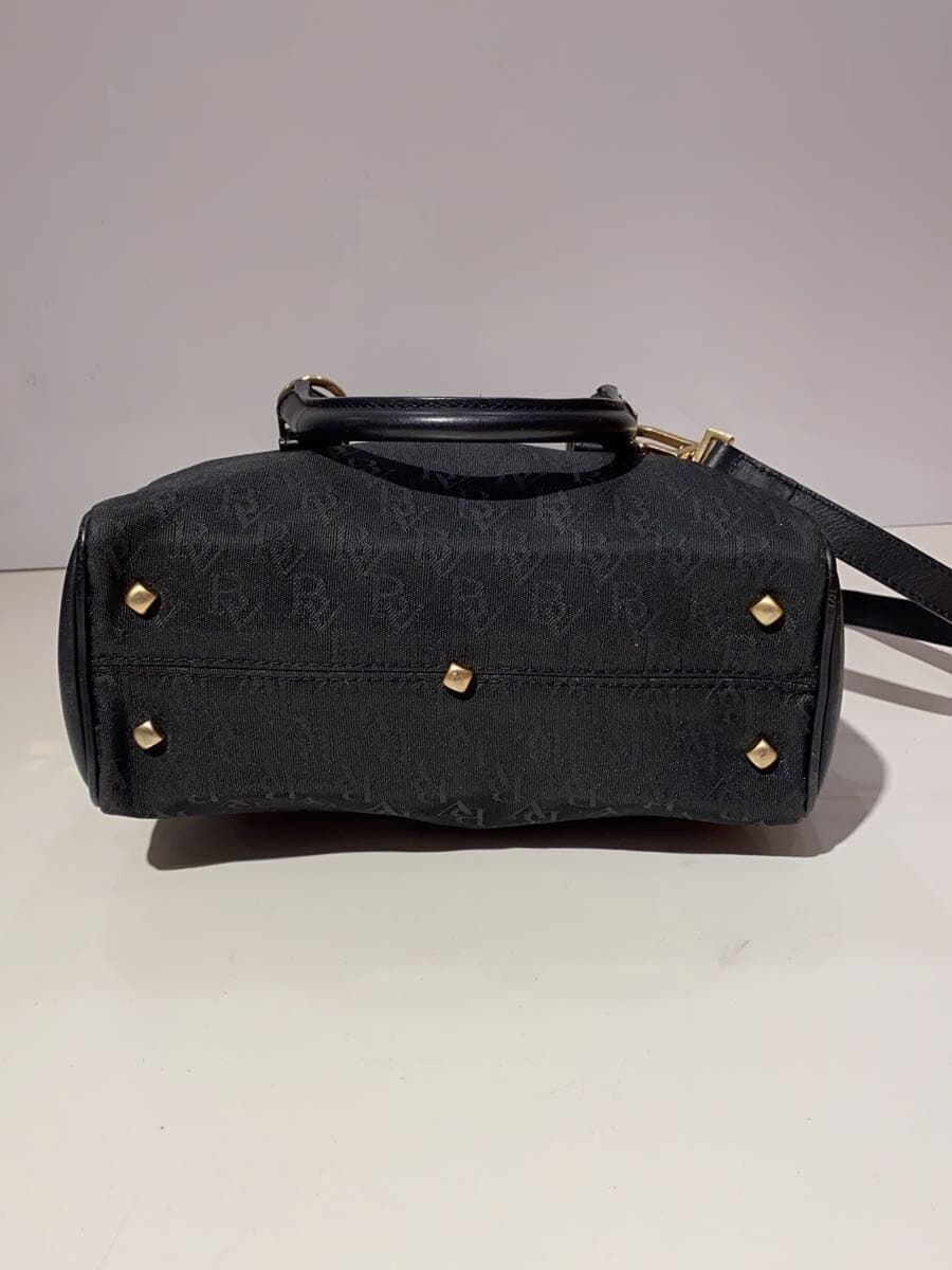 BOTTEGA VENETA Monogram Mini Boston Shoulder Bag BLK 4