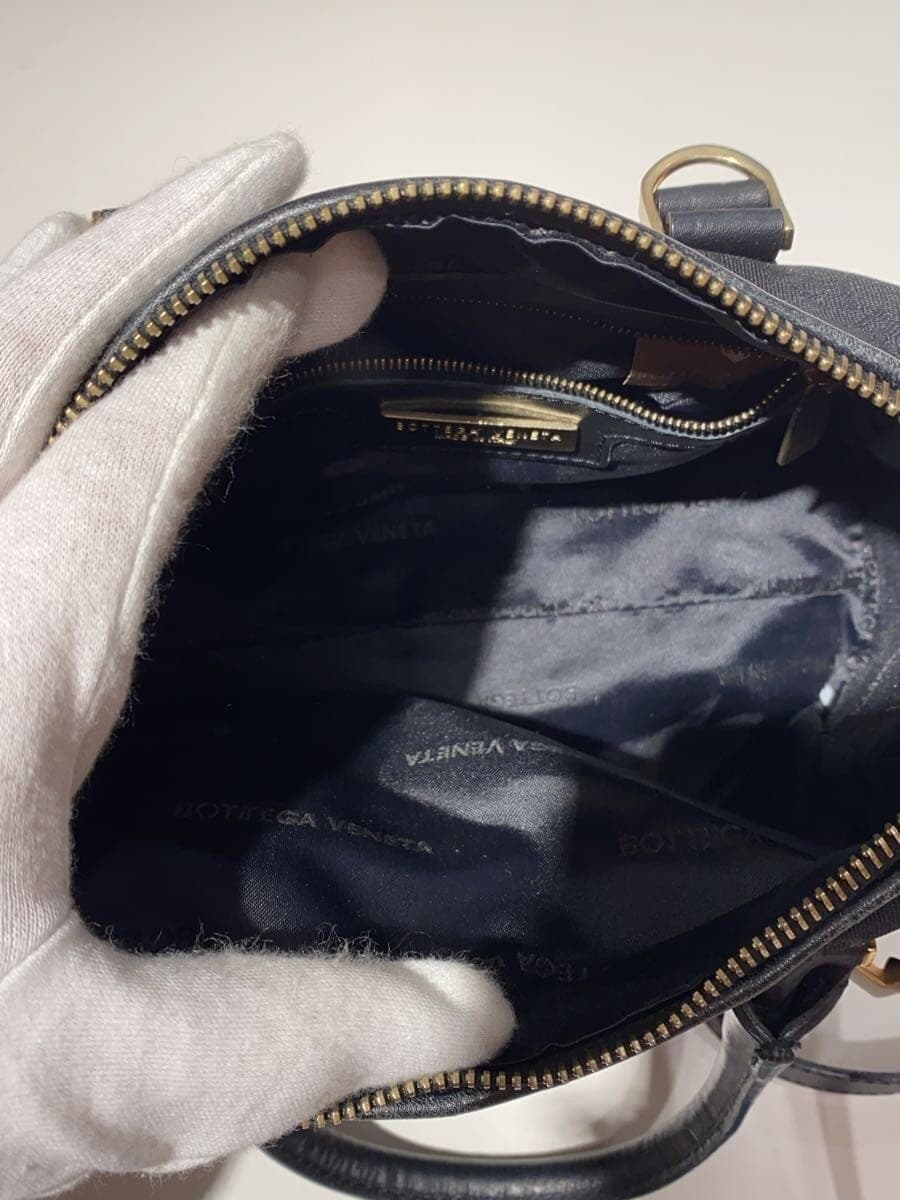 BOTTEGA VENETA Monogram Mini Boston Shoulder Bag BLK 6