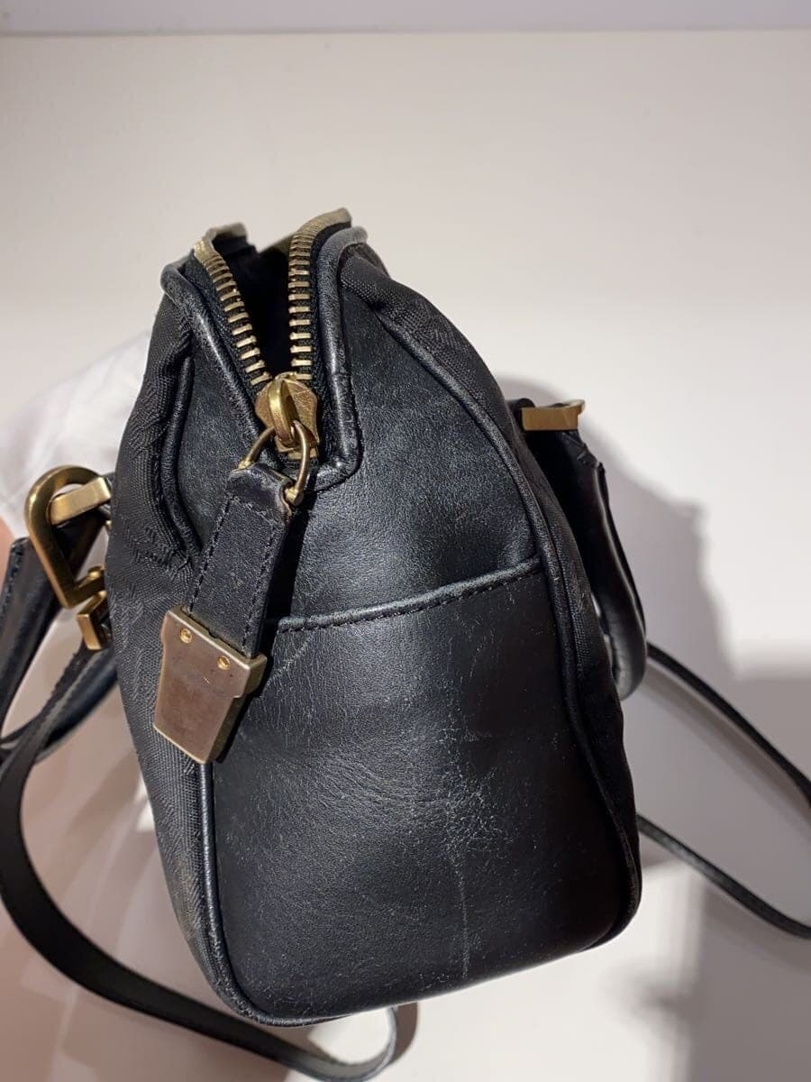 BOTTEGA VENETA Monogram Mini Boston Shoulder Bag BLK 7