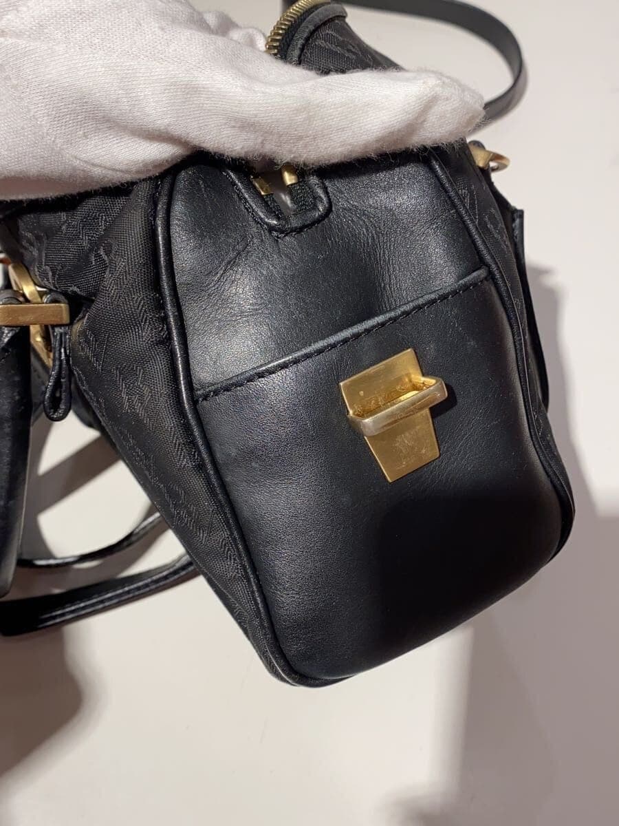 BOTTEGA VENETA Monogram Mini Boston Shoulder Bag BLK 8