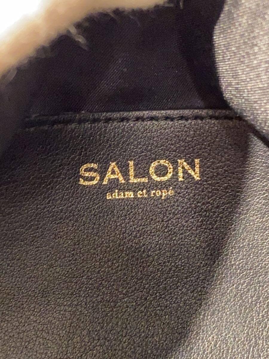 SALON adam et rope Leather Box Shoulder Bag BLK 5