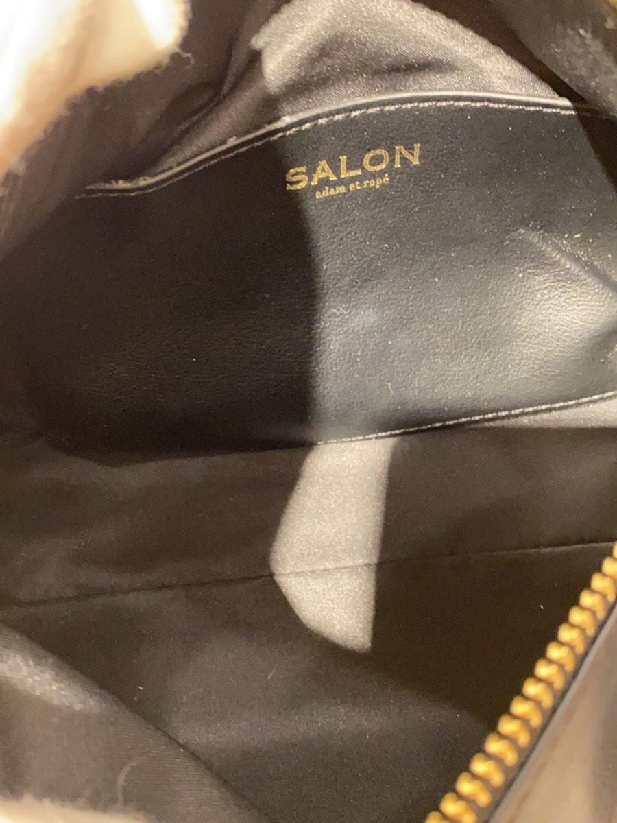 SALON adam et rope Leather Box Shoulder Bag BLK 6