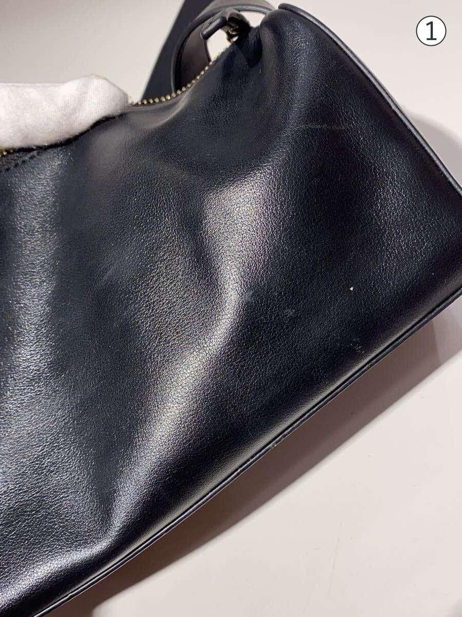 SALON adam et rope Leather Box Shoulder Bag BLK 7