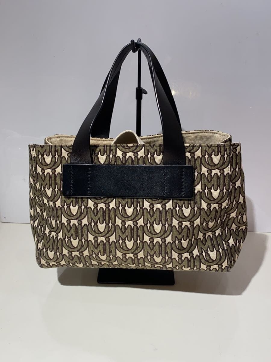MIU MIU Handbag Canvas BEG All Over Pattern 3