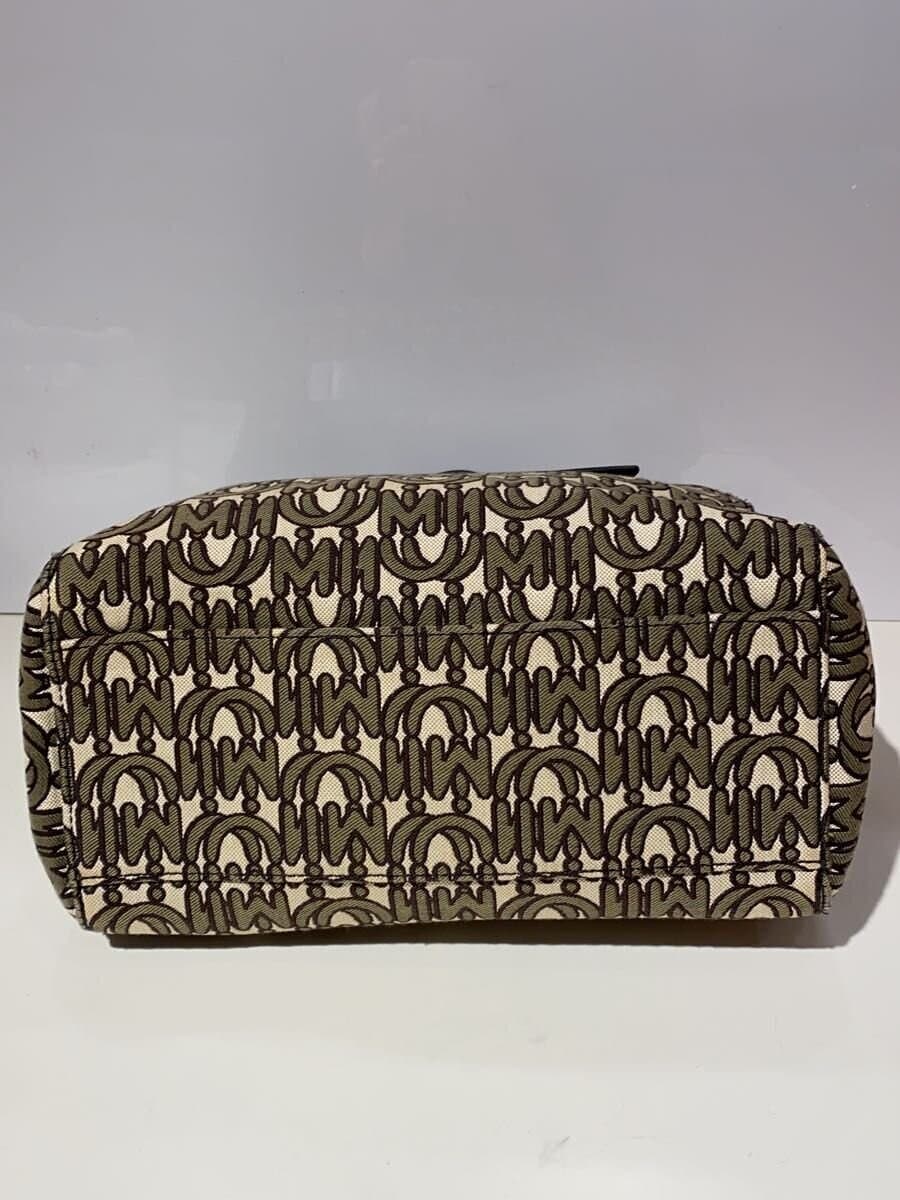 MIU MIU Handbag Canvas BEG All Over Pattern 4