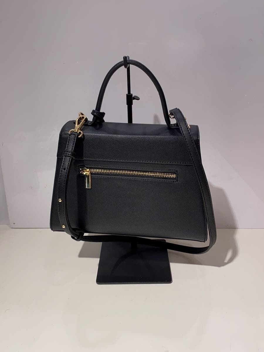 SNIDEL Scarf Padlock Bag Shoulder Bag Faux Leather BLK SWGB261649 3