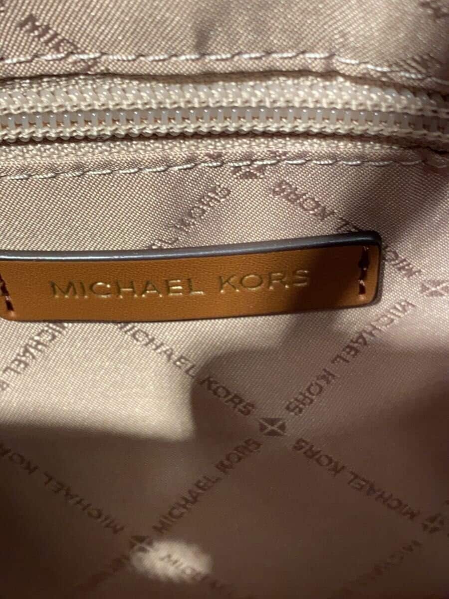 MICHAEL KORSMERCER Top Zip 2-Way Shoulder Bag BRW All Over Pattern 35F2GM9S1B 5