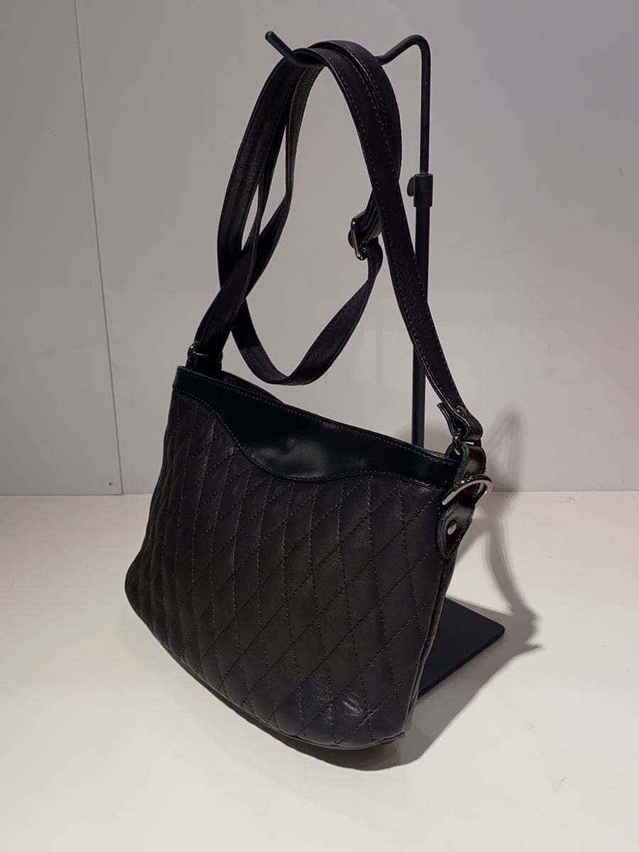 DAYSART Sacoche Quilted Pattern Shoulder Bag BLK 2