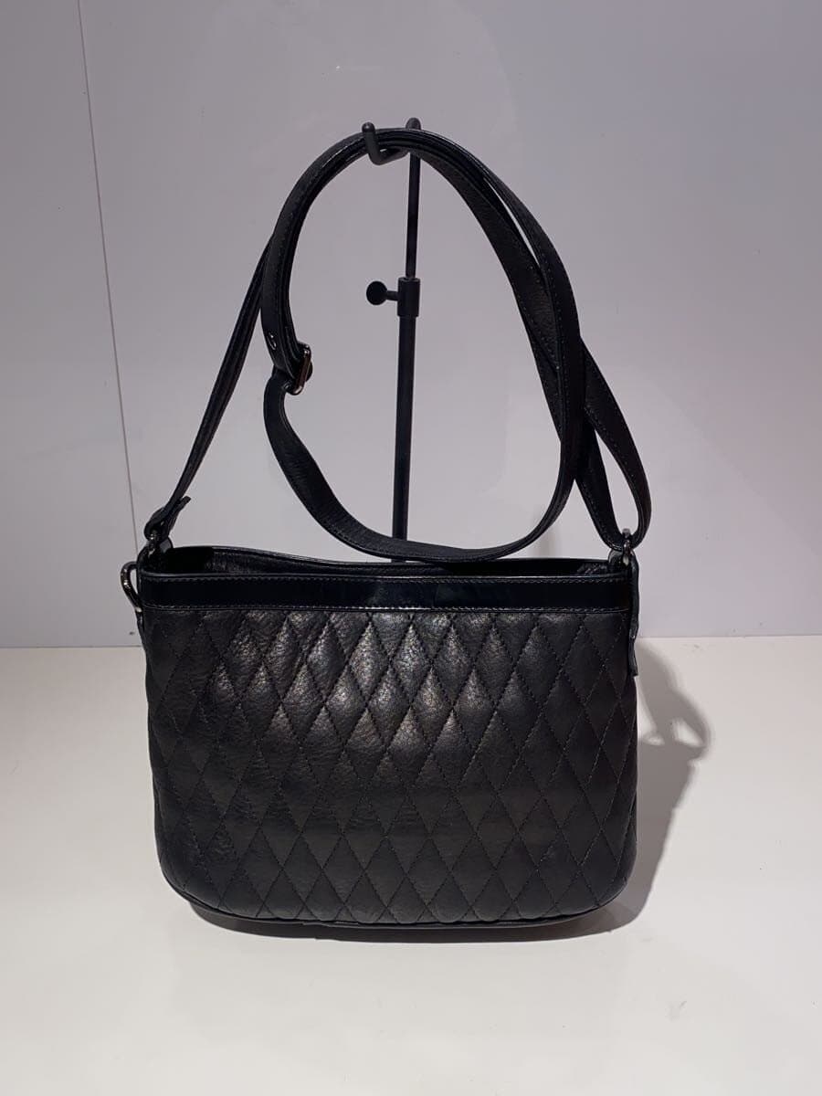 DAYSART Sacoche Quilted Pattern Shoulder Bag BLK 3