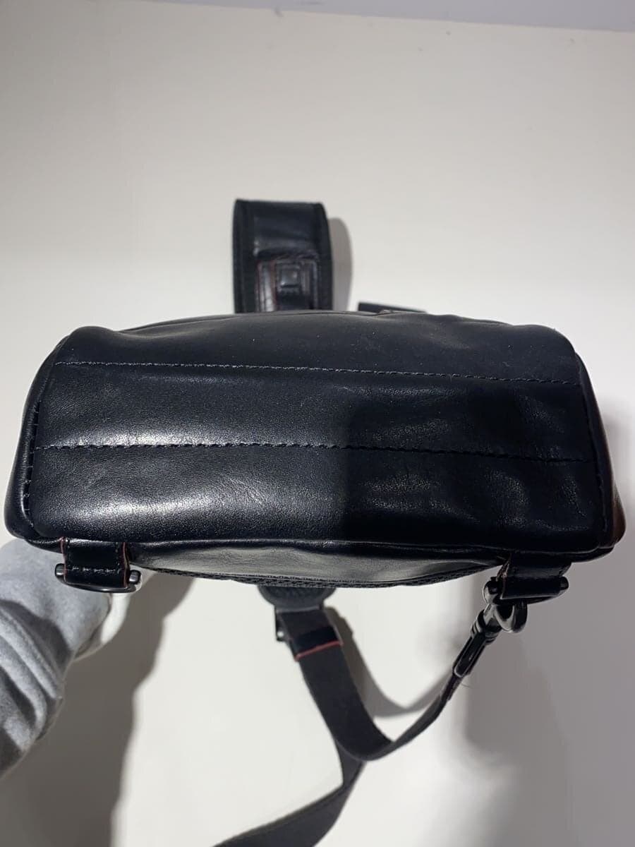 FUJITAKA Shoulder Bag Leather BLK 615920 4