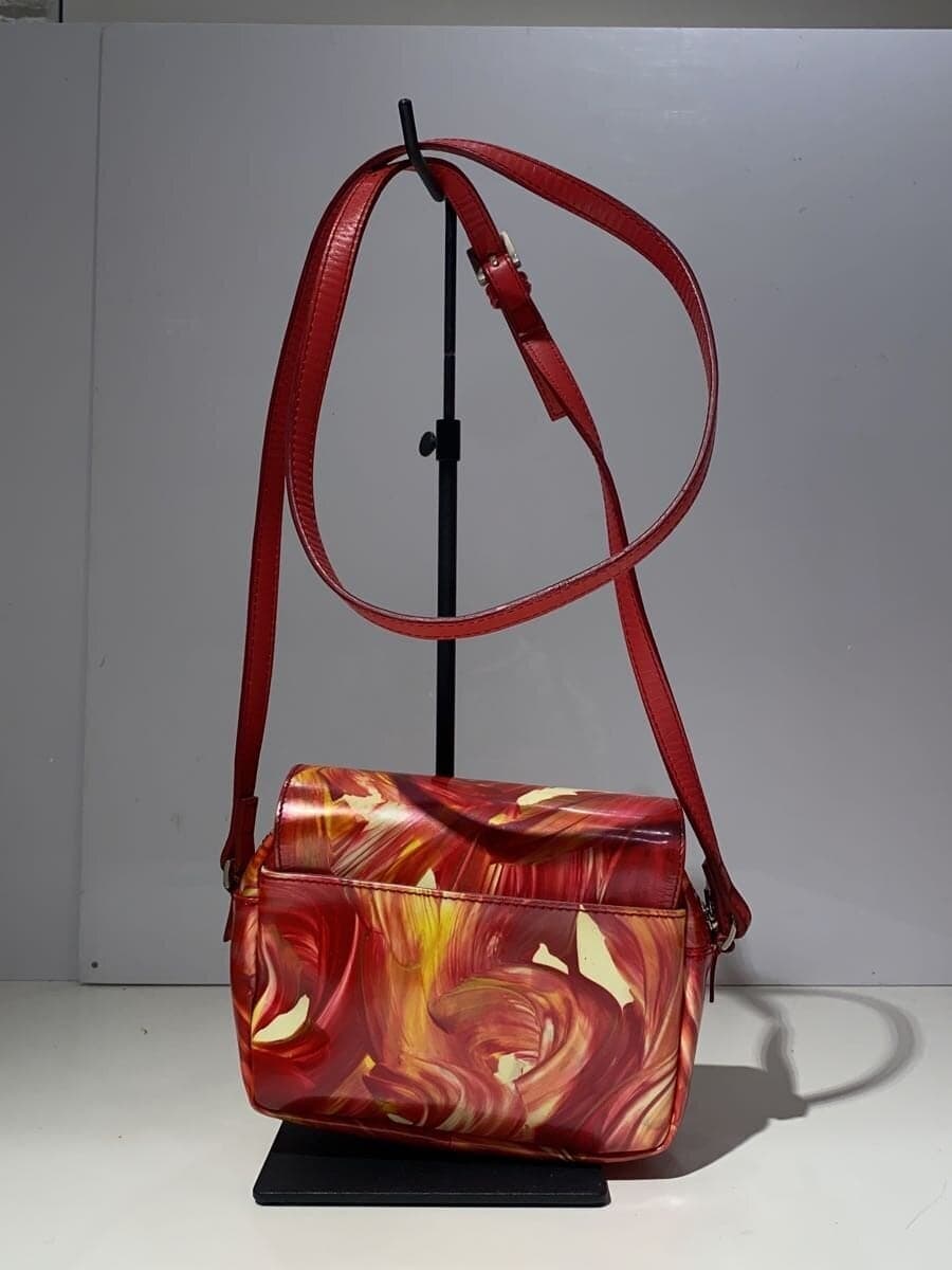 kawa-kawa Shoulder Bag RED All Over Pattern 3