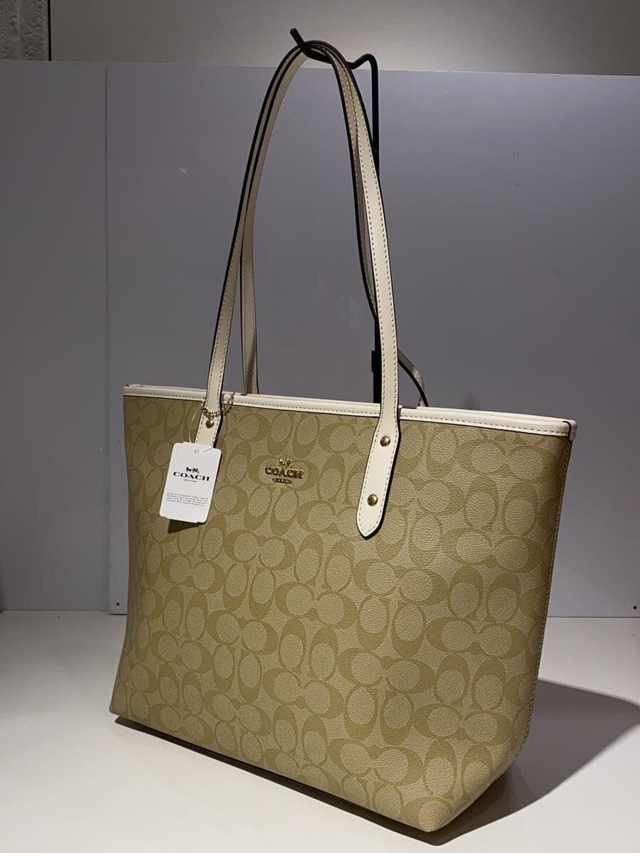 COACH Tote Bag BEG All Over Pattern F58292 2