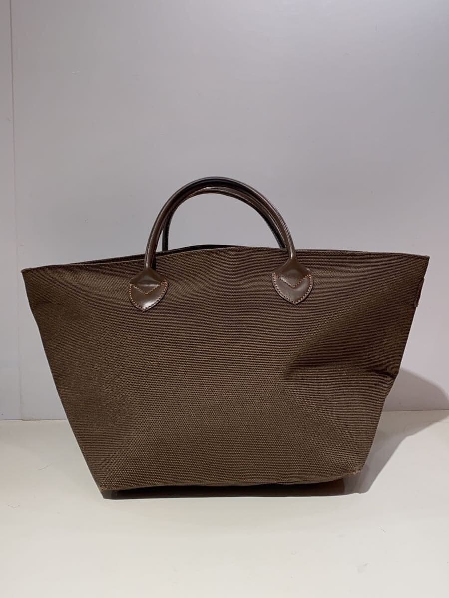 Herve Chapelier Boat Shape Tote Bag Canvas BRW 3