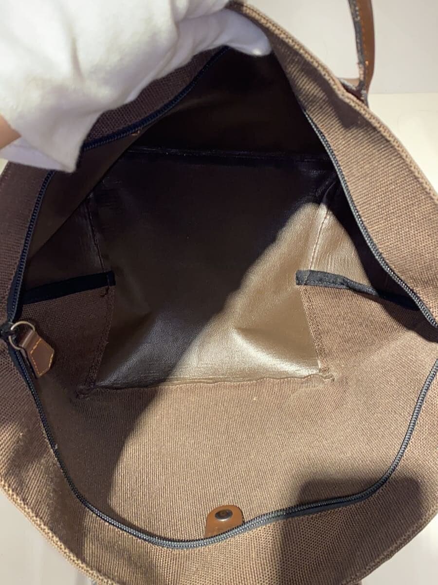 Herve Chapelier Boat Shape Tote Bag Canvas BRW 6