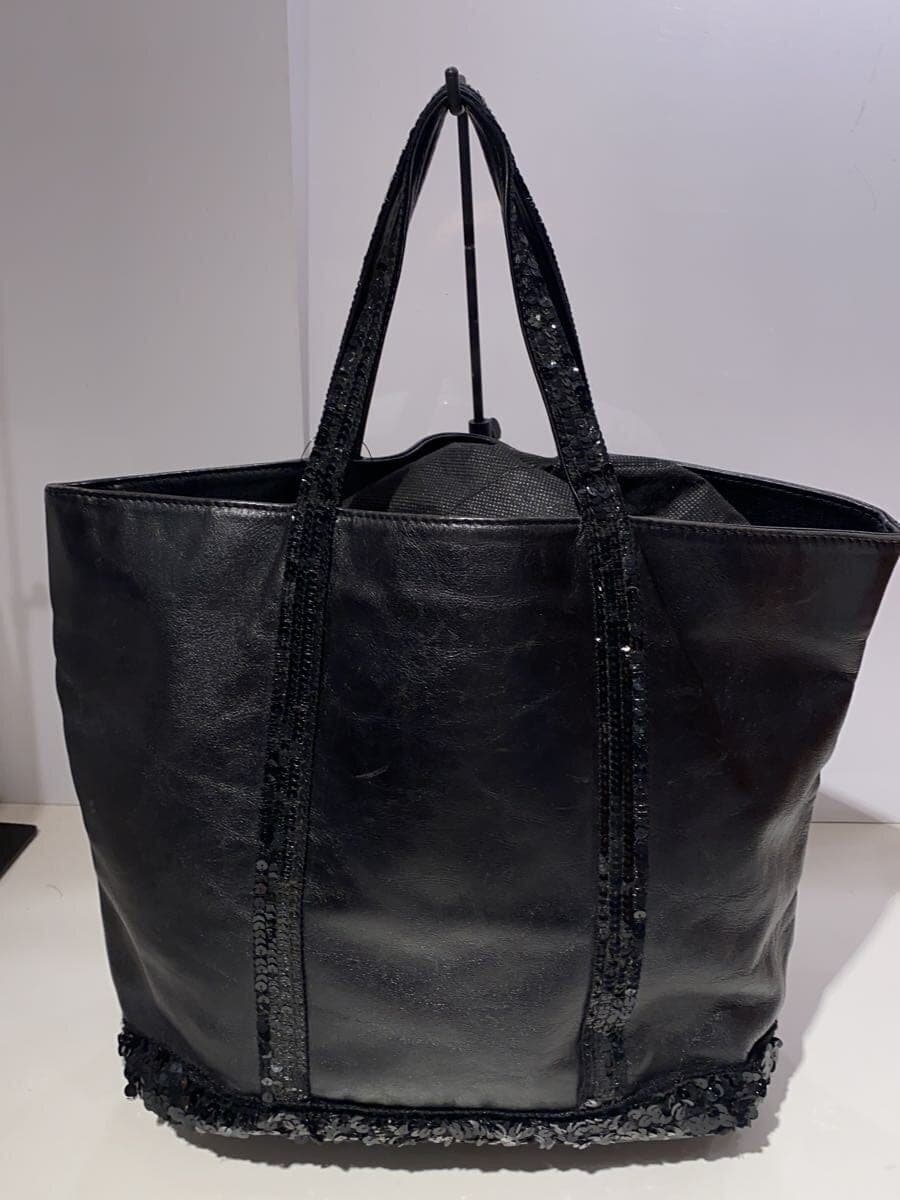 vanessabruno tote bag leather BLK 3