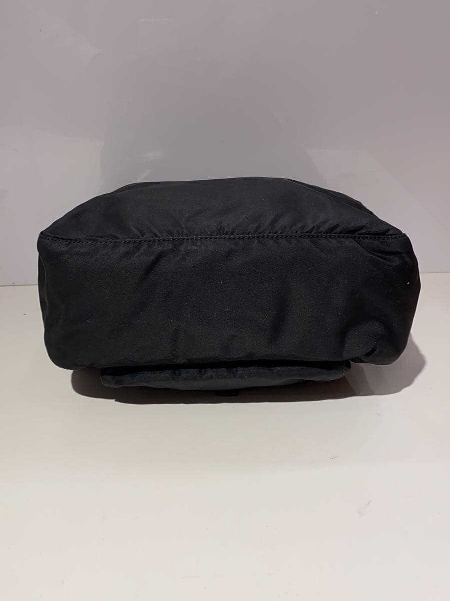 PRADA triangle logo plate shoulder bag -- BLK 4