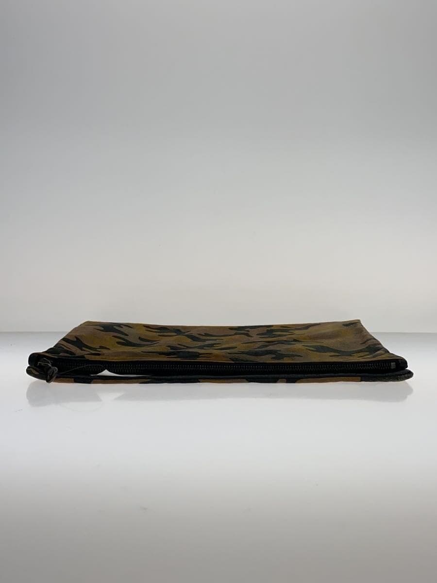 ISAMU KATAYAMA BACKLASH Clutch Bag Leather CML Camouflage 4