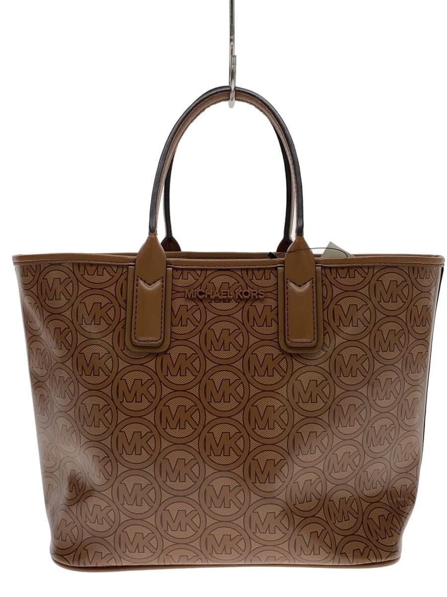 MICHAEL KORS Handbag PVC BRW All-over Print 35H1T2JT1C