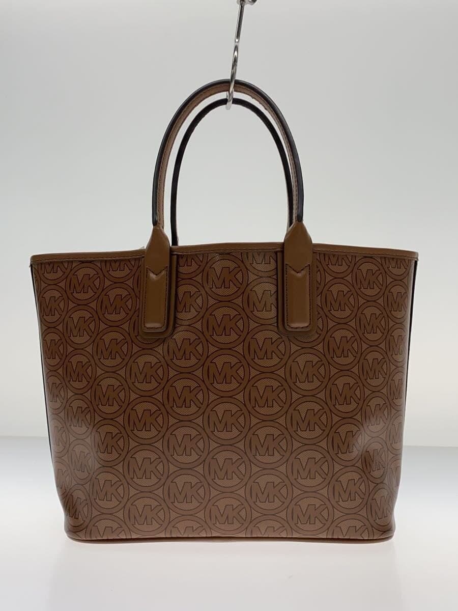 MICHAEL KORS Handbag PVC BRW All-over Print 35H1T2JT1C 3