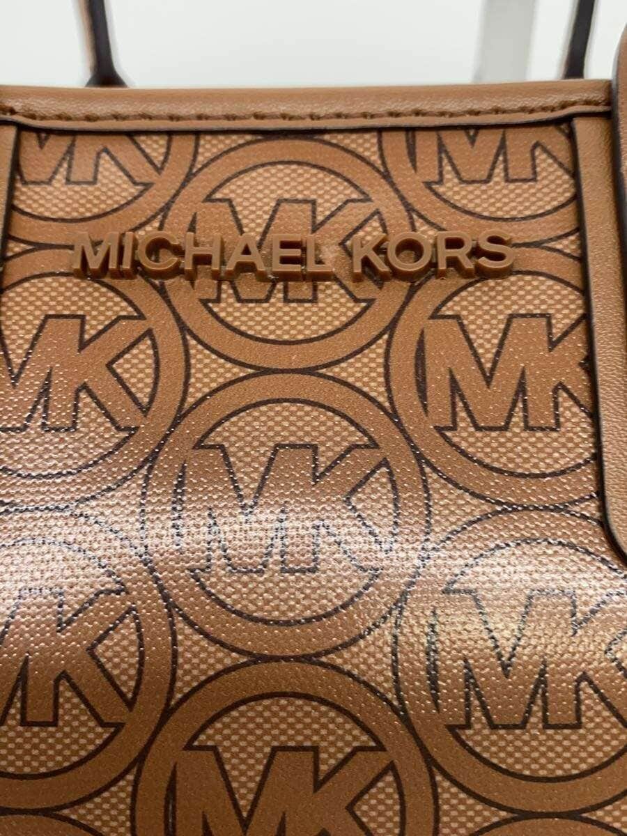 MICHAEL KORS Handbag PVC BRW All-over Print 35H1T2JT1C 5
